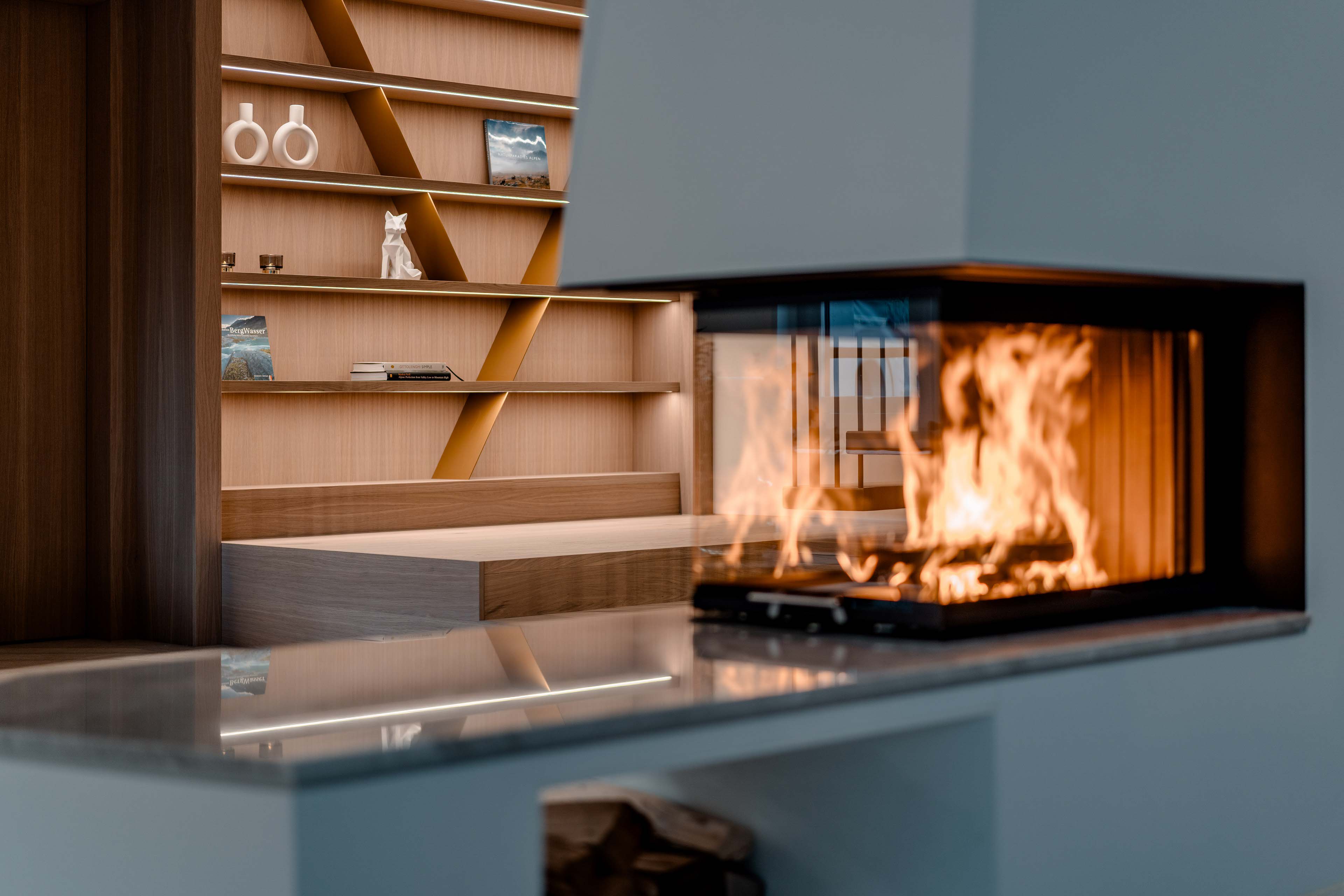 Close-up shot of the Edelweiss Penthouse living room